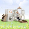 VYNXARIA Brown 5 - in - 1 Play Set: Toddler Slide, Swing with Drawing Whiteboard - 2 of 4