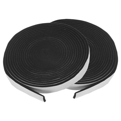 Unique Bargains High Temp Self Stick Heat Resistant BBQ Gasket Tape Grill Gasket Black White