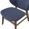 New Classic Furniture,Adler Upholstered Lounge Chair, Dark Blue - 4 of 4