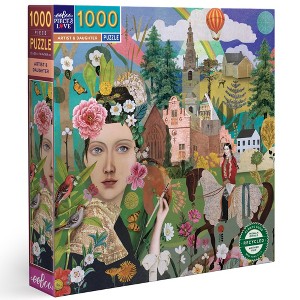 eeBoo Piece & Love: Artist & Daughter Puzzle, 1000 Pieces - 1 of 4