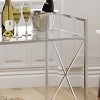 VYNXARIA Modern Two-Tier Bar Cart with Stylish Metal Frame, Spacious Shelves for Drinks, Perfect for Elevating Home Gatherings and Weekend Brunches - 4 of 4