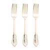 Smarty Had A Party Shiny Baroque Gold Plastic Forks - 600 pcs - 2 of 4