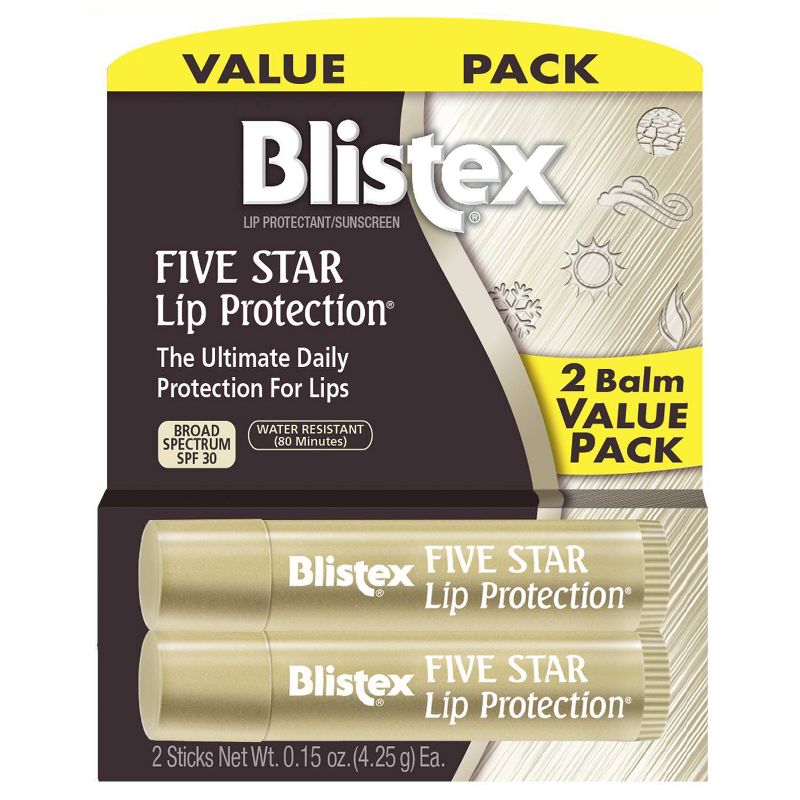 Blistex Five Star SPF 30 Water Resistant Lip Balm - 0.30oz, 1 of 7