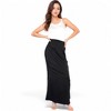 Anna-Kaci Women's Satin Maxi Skirt With High Waist And Flowing A-Line Design - 3 of 4