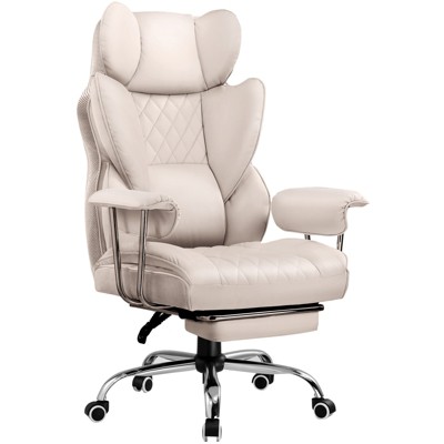 GTRACING Big and Tall Chair, Ergonomic Office Chair, Outward Fixed Soft Armrests and Footrest