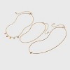 Girls' Multi Hearts Initial Necklace Set - art class™ - 2 of 3