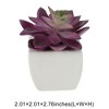 Unique Bargains Artificial Plants Ceramic Pot Plastic 2.01"x2.01"x2.95" 1 Pc - 3 of 4