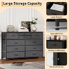 10-Drawer Dresser TV Stand, Small TV Cabinet with Metal Frame, Chest of Drawers for Bedroom Living Room Office - 4 of 4