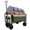 Kumasinova Collapsible Utility Wagon with 3pcs Waterproof Plastic Liner & Cover Set,440lbs Collapsible Beach Wagon Cart for Camping,Garden,Sports - 2 of 4