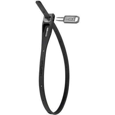 Hiplok Z-Lok Security Tie Lock Single: Black Steel Reinforced Bicycle Lock