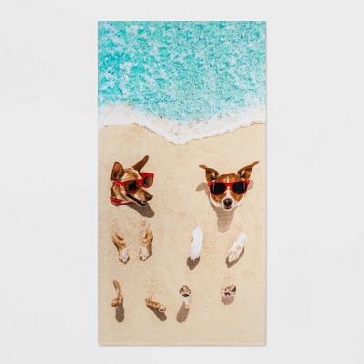 Photo 1 of 2 pack  -- Dog Photo Reel Printed Beach Towel - Sun Squad