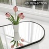 Apmir Oval High-Strength Tempered Glass and Aluminum Alloy Framed French Cleat Mounted Wall Decor Bathroom Vanity Mirror with 5-Year Warranty - 3 of 4