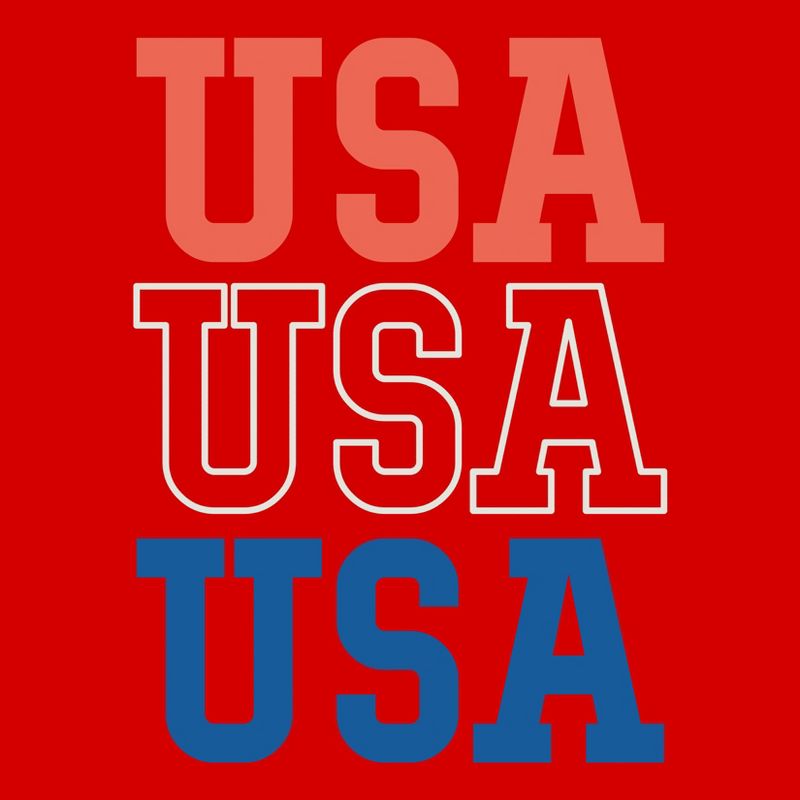 Men&#39;s USA Short Sleeve Graphic T-Shirt - Red, 3 of 4