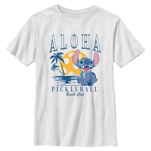 Boys Lilo & Stitch Aloha Pickleball Club T Shirt - 1 of 4
