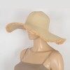 Anna-Kaci Wide Brim Straw Floppy Hat with Frayed Edges Lightweight Sun Protection for Beach Vacation Outdoor Travel Style - 3 of 4