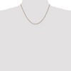 Black Bow Jewelry 1.2mm 14k Yellow Gold, D/C Spiga Chain Necklace - 2 of 4
