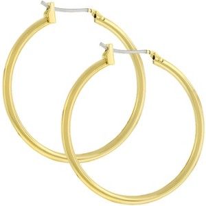 Slickblue Women's Classic Fashion Hoop Earrings, 30mm & 40mm Sizes, Rose Gold, Gold, Silver, Lever Back Jewelry - 1 of 3