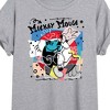 Women's Disney Mickey Mouse Yin Yang Oversized Graphic T-Shirt - Heather Grey - Small - 2 of 4