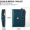 FATMOON Women’s RFID Blocking Wallet -Vegan Leather Bifold with Zipper Coin Pocket & Card Organizer,Easy Daily Use & Travel - 3 of 4