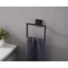 LunaLulinlk 5 - Piece Bathroom Hardware Accessories Set Matte Black + Stainless Steel Black - 3 of 4