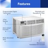 Cool-Living 12,000 BTU Window Mount Room Air Conditioner with Installation Kit and Remote Control, Cools Rooms Up To 450 Square Feet, White - 3 of 4