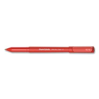 Paper Mart Paper Mate Write Bros. Ballpoint Pen Stick Bold 1.2 mm Red Ink Red Barrel Dozen 2124521