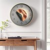 REGALWOVEN Modern Plastic Exquisite Battery Powered Silent Wall Clock 12 x 12 x 1.6 Inches - 2 of 4