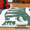 Christmas Area Rug, Reindeer Print Washable Soft Carpet with Non Slip Backing, Low Pile Stain Resistant Floor Mat for Living Room, Bedroom - 4 of 4