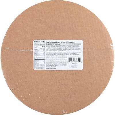 Brew Pub Lotzza Motzza Sausage Frozen Pizza - 23.57oz