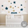 Big Dot of Happiness Twinkle Twinkle Little Star - Peel and Stick Nursery and Kids Room Vinyl Wall Art Stickers - Wall Decals - Set of 20 - image 2 of 4