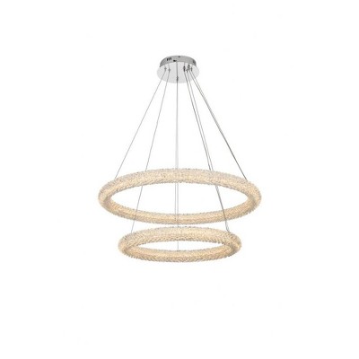 Elegant Lighting Bowen 2 - Light Chandelier in  Chrome