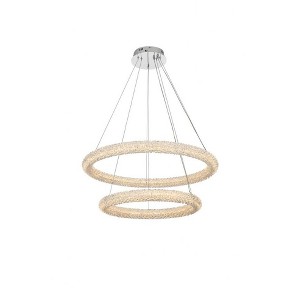 Elegant Lighting Bowen 2 - Light Chandelier in  Chrome - 1 of 1