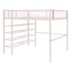 Full Size Metal Loft Bed with 4-Tier Shelves and Storage - 3 of 4