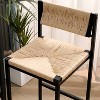CAVINAS Dining Chairs Kitchen Chairs Set of 2 Side Chair Paper Rope Woven Bar Stools Hand Weave Counter Stool with footrest for Kitchen Island - 2 of 4