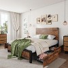 Upholstered Storage Bed with Drawers - 800 lbs Capacity, Linen Fabric Headboard, Noise-Free Design & Tool-Free Assembly, No Box Spring Needed - 2 of 4