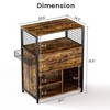 Craft Organization and Storage Cabinet, Crafting Cabinet with Drawer & 25 Vinyl Roll Holder, Craft Table Desk Workstation for Craft Room Home - 4 of 4