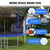 Whisen 14FT Recreational Trampoline with Safety Enclosure for Outdoor/Indoor Sports, 5 W-Legs - 4 of 4