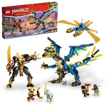LEGO NINJAGO Elemental Dragon vs. The Empress Mech Dragon Building Toy Set 71796