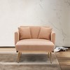 62.2'' Teddy Upholstered Chaise Lounge Chair with Adjustable Backrest, Armrest, Soft Cushions and Removable Cover for Living Room - 3 of 4