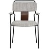Zuo Couva Dining Chair (Set of 2) Gray Tweed - 3 of 4