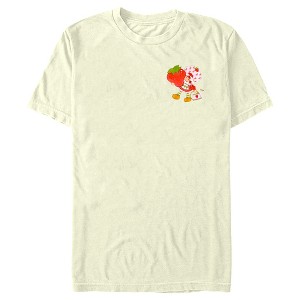 Men's Strawberry Shortcake Cute Berry Gardener Badge T-Shirt - 1 of 4
