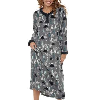 Lands' End Women's Long Sleeve Flannel Nightgown - X Large
