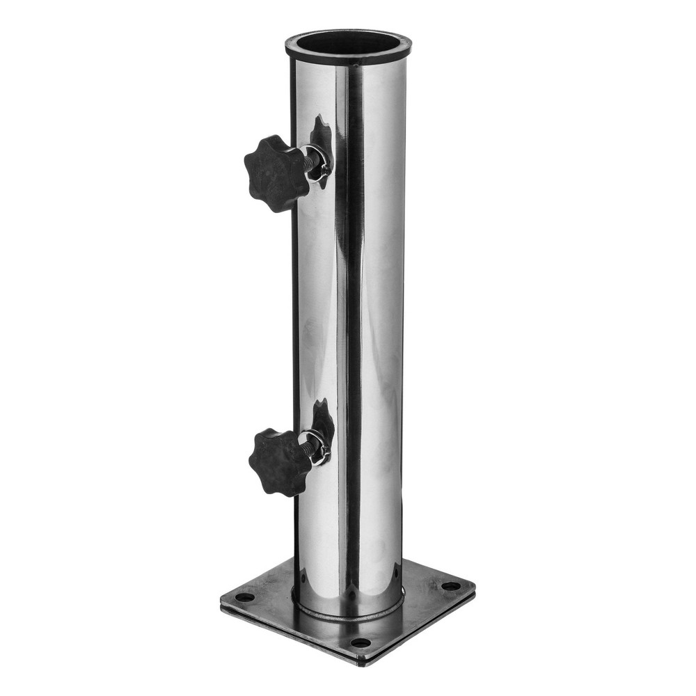 Pure Garden 3lb. Deck Umbrella Mount: Cement Core, Polyethylene, Supports 6-9ft Poles