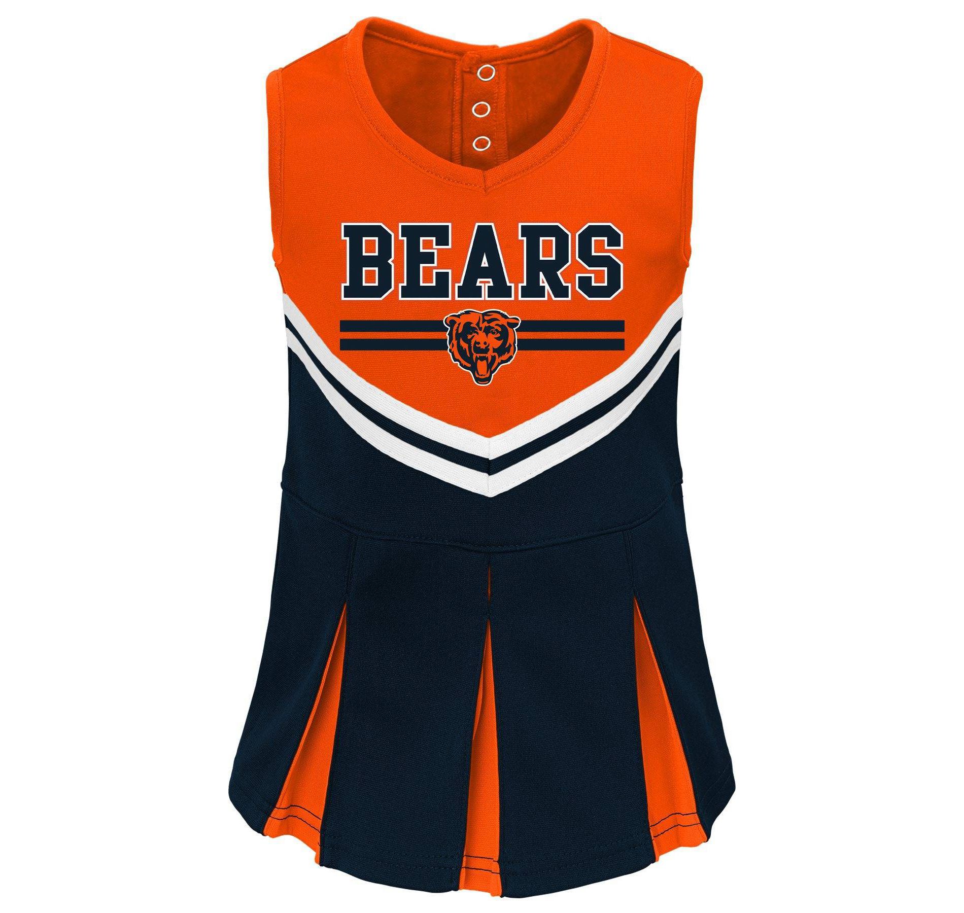 NFL Chicago Bears Toddler Girls' Cheer Set - 4T
