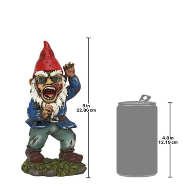 Full Color Zombie Apocalypse Garden Gnome Statue