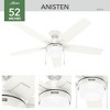 Hunter Fan 52" Anisten Energy Star Ceiling Fan with LED Light Kit and Pull Chain - 3 of 4