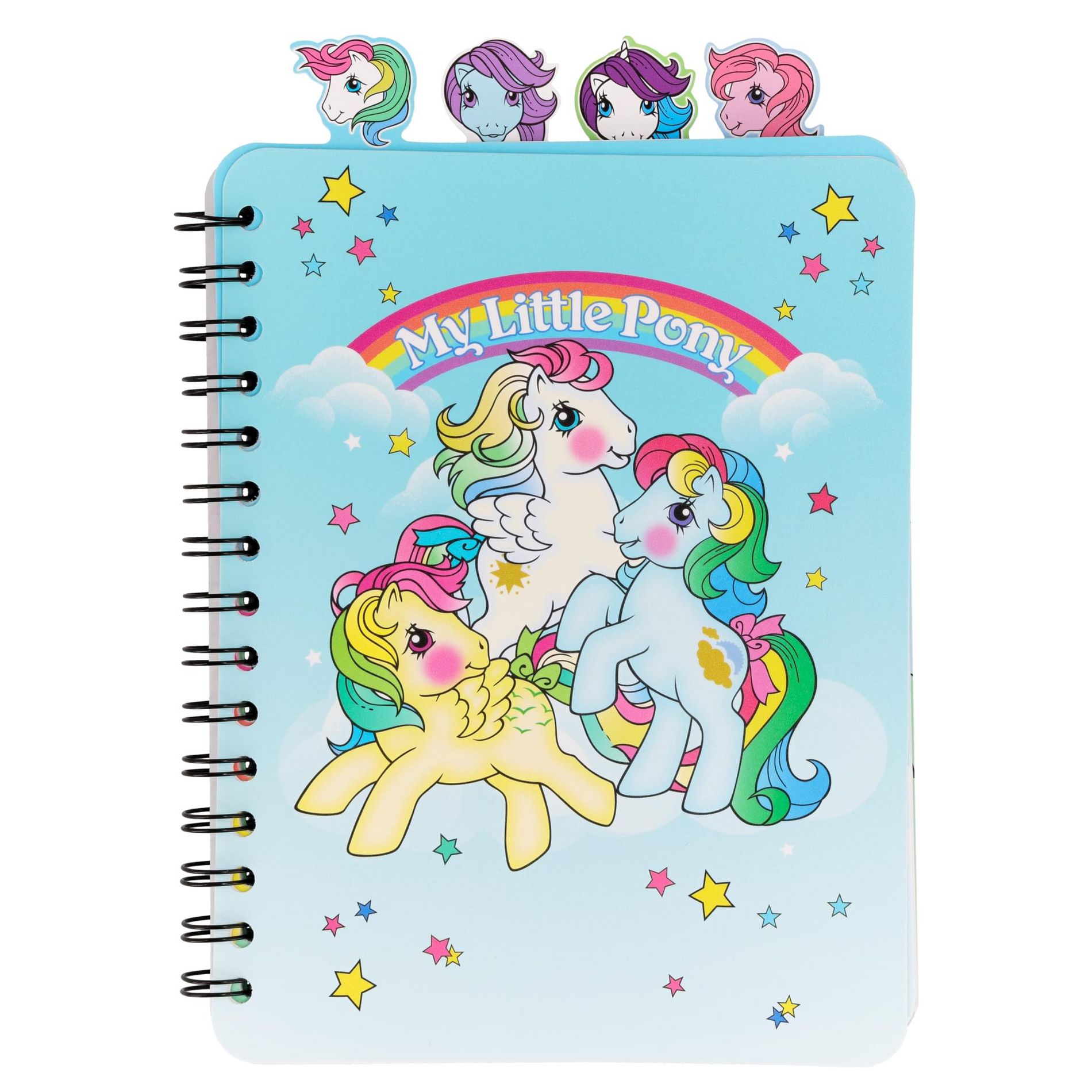 Inkology, LLC My Little Pony Trio 4-Tab Spiral Notebook With 160 Dotted Sheets | 6 x 9 Inches