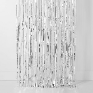 Fringe Backdrop Silver - Spritz™ - 1 of 2