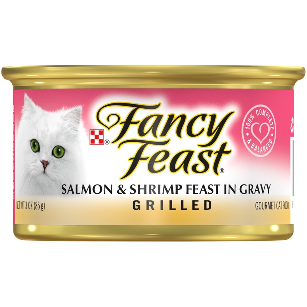 UPC 050000102099 product image for Fancy Feast Salmon & Shrimp Feast in Gravy Grilled Wet Cat Food - 3 oz | upcitemdb.com