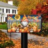 Briarwood Lane Fall Mailbox Cover  - Standard Size - Gnome and Pumpkins For Fall Mailbox Cover - 2 of 2